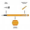 Stylo plume - Orange fluo - Métal - Plume moyenne - Rechargeable - Caran d'Ache - 849