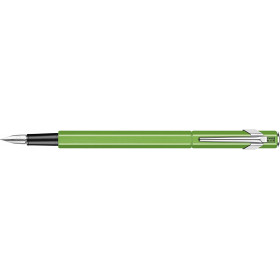 photo-Stylo plume - Vert fluo - Métal - Plume moyenne - Rechargeable - Carand'Ache - 849