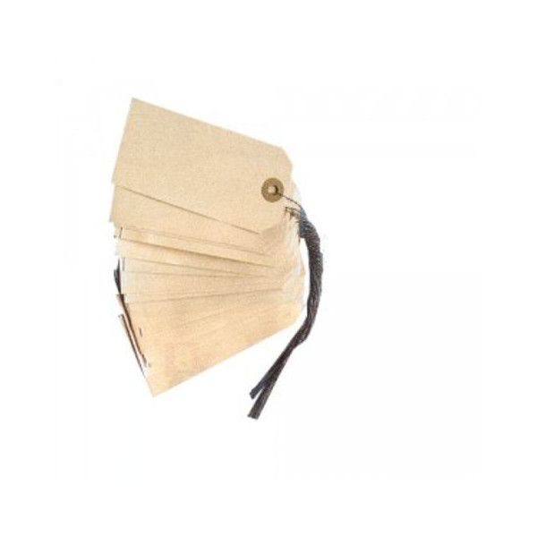 photo-Etiquettes américaines avec fil de fer - 100 x 51 mm - Marron - Boite de 300