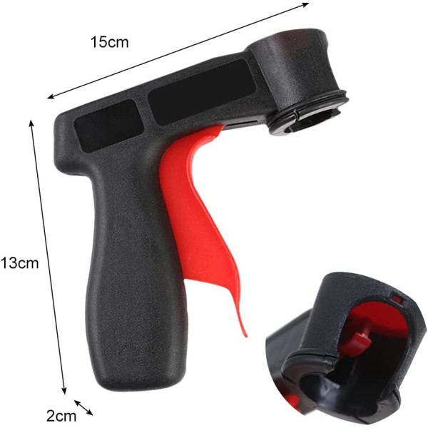 4 bombes de peinture noir mat 330ml - Amt + pistolet pour bombe de peinture