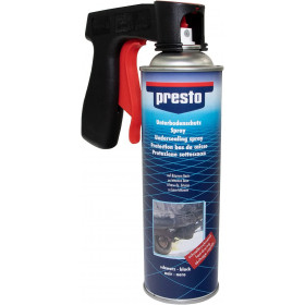photo-Bombe de protection bas de caisse - 500 ml - Presto + pistolet professionnel pour bombe de peinture