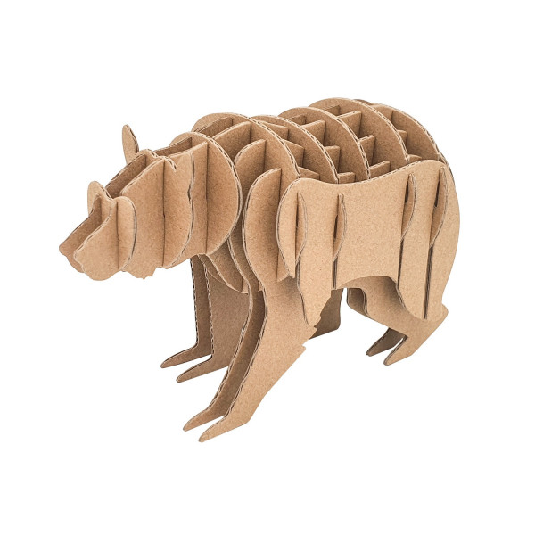 photo-Ours en carton - A assembler - CTOP