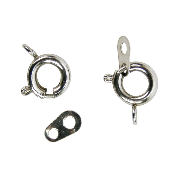 photo-Fermoirs à ressort - Pour bijoux, bracelets, colliers - Argent - CTOP