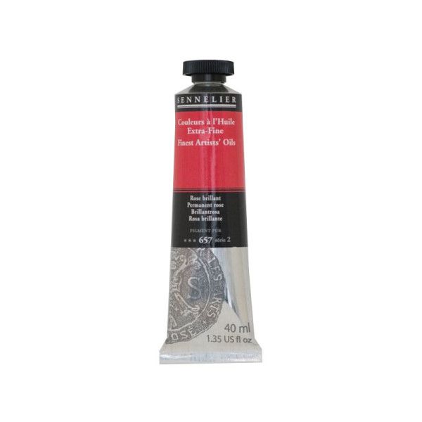 photo-Sennelier - Peinture à l'huile - Extra-fine - Rose brillant - N°657 - Tube de 40ml