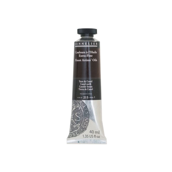 photo-Sennelier - Peinture à l'huile - Extra-fine - Terre de Cassel - N°215 - Tube de 40ml
