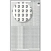 Chiffres transfert - Noir - 2,5 mm - 1 planche - Apli - Decadry