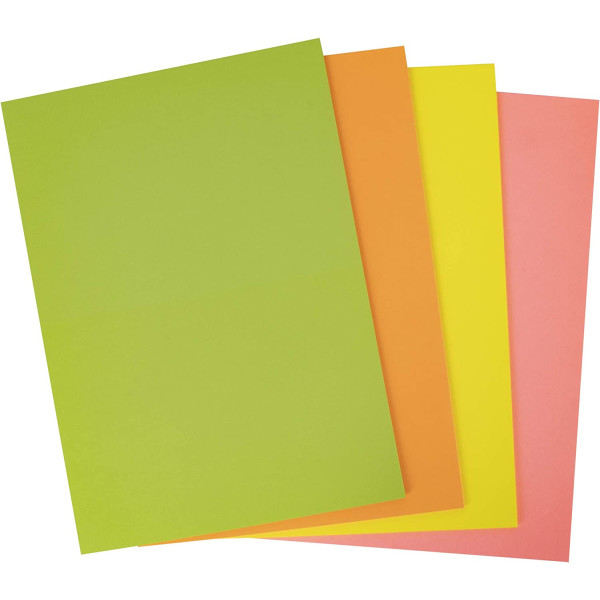 photo-Carton de couleur assortiment de couleurs vives A4 170 g 50 feuilles - Apli