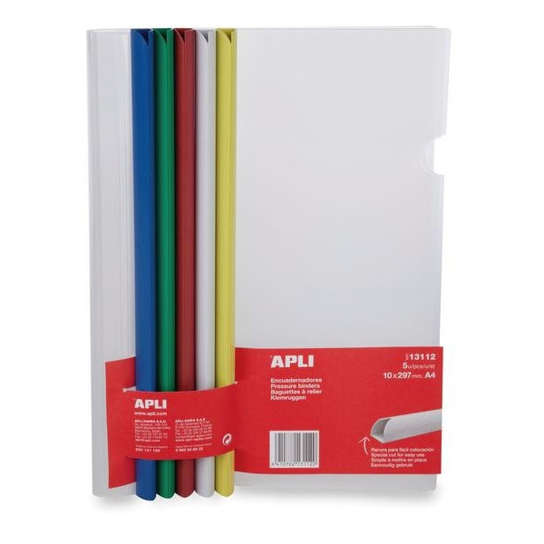 photo-Kit de reliure - Dossier - Baguettes de reliure - Couverture transparent - Apli