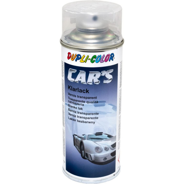 2 bombes de vernis pour voiture - Transparent brillant - Car's Duplicolor + pistolet