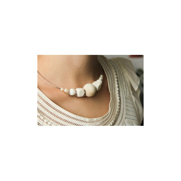 Perle en bois naturel - Déco - Loisirs créatifs - 2,5 cm de diamètre - 15 pièces