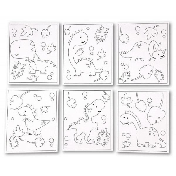 photo-Activités créatives enfant - Dinosaures - Cartes à sabler - CTOP