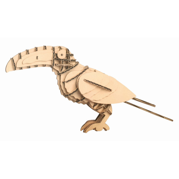 photo-Trophée - Oiseau - Toucan - Carton - A assembler - CTOP