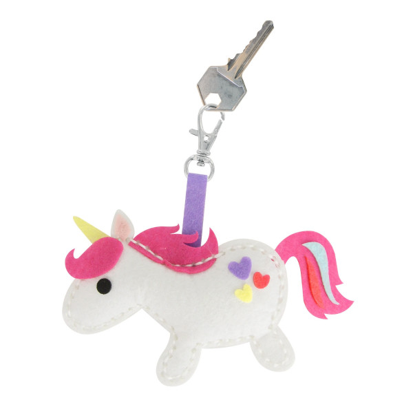 photo-Porte-clés - Licorne - Feutrine - Kit créatif enfant - CTOP