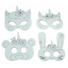 Masques à colorier - Licorne - Pour le carnaval - Déguisement - CTOP