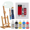photo-Pack - Je débute la peinture acrylique - Pinceaux - Toile - Peinture - Chevalet