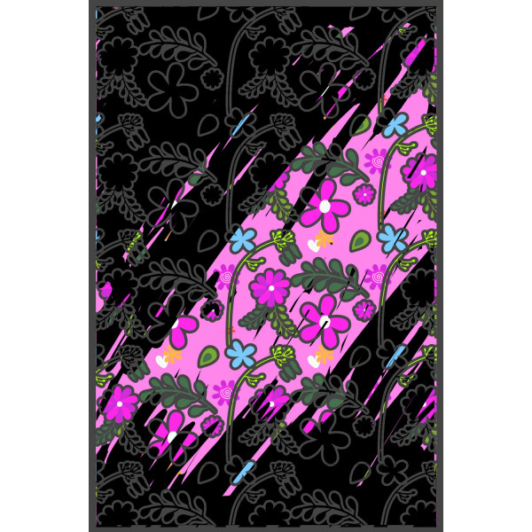 photo-Cartes à colorier - Cartes noires à gratter - Fleurs - 3 modèles - 10 x 15 cm