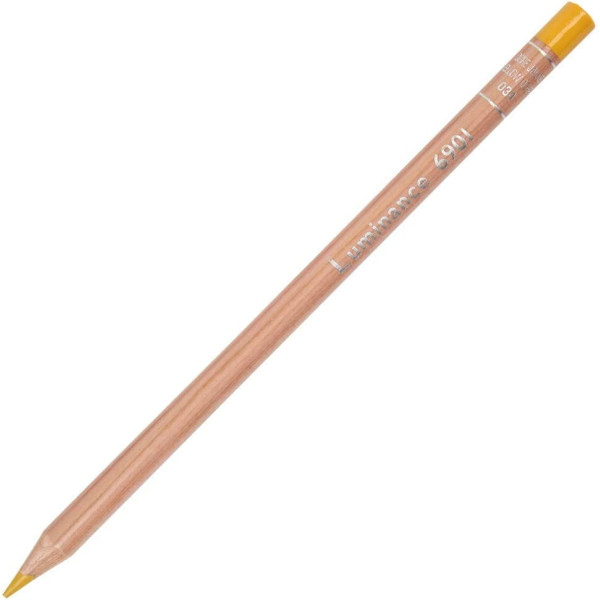 photo-Crayon de couleur - Ocre Jaune - Carand'Ache - Luminance 6901