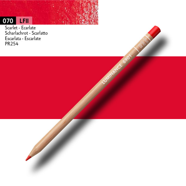Crayon de couleur - Rouge écarlate - Caran d'Ache - Luminance 6901