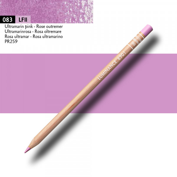 Crayon de couleur - Rose outremer - Caran d'Ache - Luminance 6901