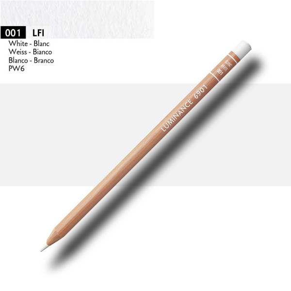 Crayon de couleur - Blanc - Caran d'Ache - Luminance 6901
