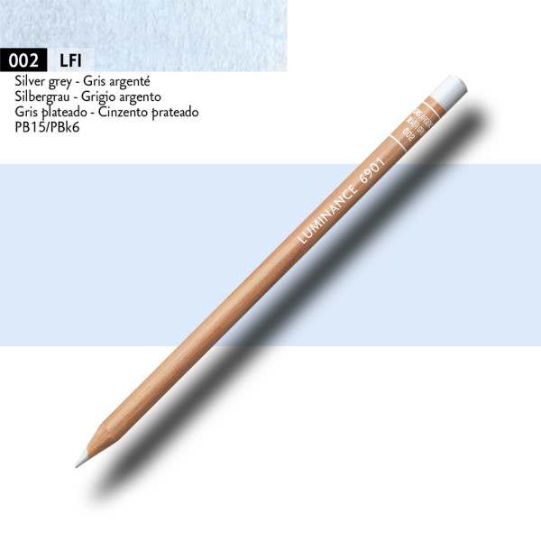 Crayon de couleur - Gris argenté - Caran d'Ache - Luminance 6901