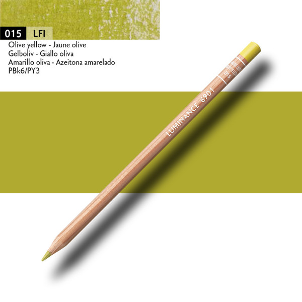 Crayon de couleur - Jaune Olive - Caran d'Ache - Luminance 6901