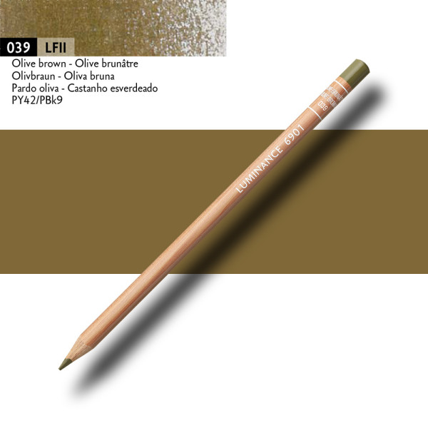 Crayon de couleur - Olive brunâtre - Caran d'Ache - Luminance 6901
