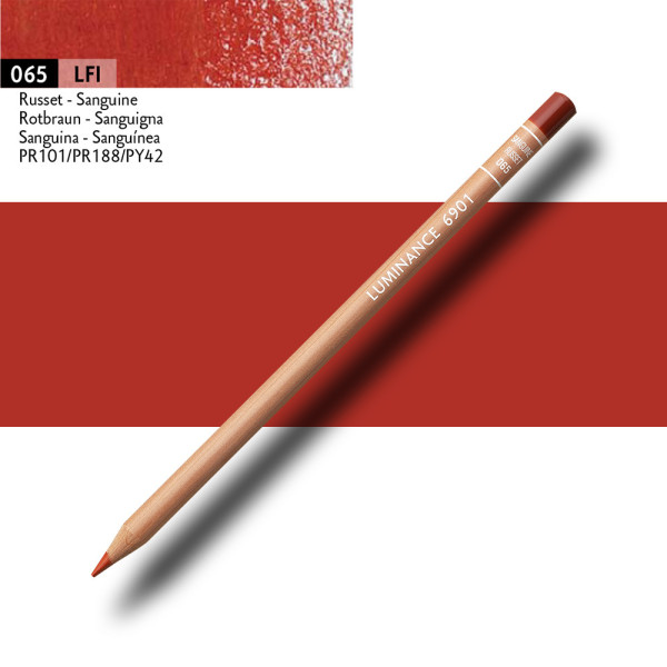 Crayon de couleur - Rouge sanguine - Caran d'Ache - Luminance 6901