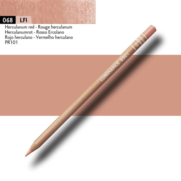Crayon de couleur - Rouge Hercalunum - Caran d'Ache - Luminance 6901