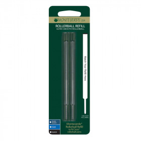 Recharges pour stylo roller - Marque Cross - Noir - Pointe fine - Lot de 2