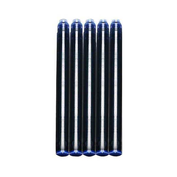 photo-5 cartouches d'encre - Bleu - Longue - Pour stylo plume - Toutes marques