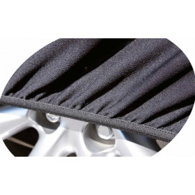 Housse de protection pour voiture - Noir - Velours - 483 x 178 x 119 cm