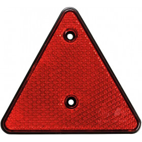 photo-Triangle de signalisation pour remorque - Réflecteur rouge - A fixer