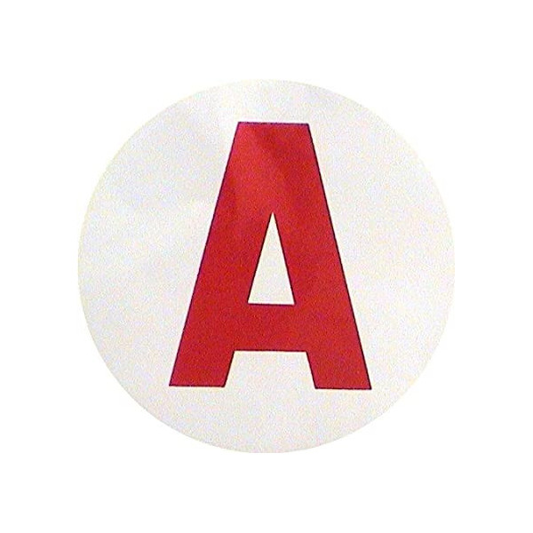 photo-Autocollant A - Jeune conducteur - Auto - Moto - 15 cm de diamètre - Magnétique