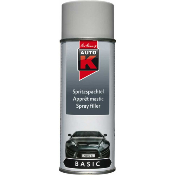 photo-Bombe de peinture - Apprêt - Primaire - Mastic - Gris - Carrosserie - Auto K