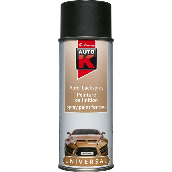 photo-Bombe de peinture - Noir mat - RAL 9005 - Carrosserie - Auto - Moto - Auto K