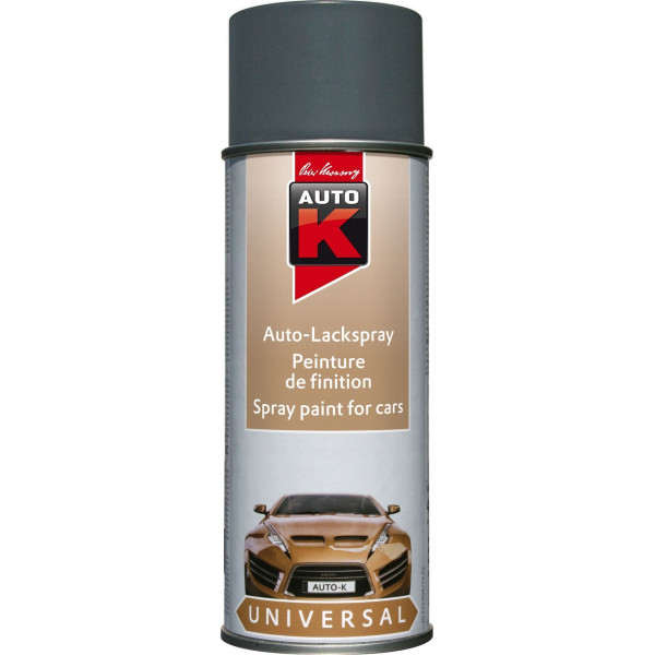 photo-Bombe de peinture - Gris satiné - Carrosserie - Auto - Moto - Auto K