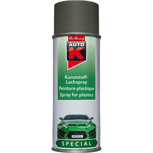 photo-Bombe de peinture automobile spécial plastique gris Auto-K
