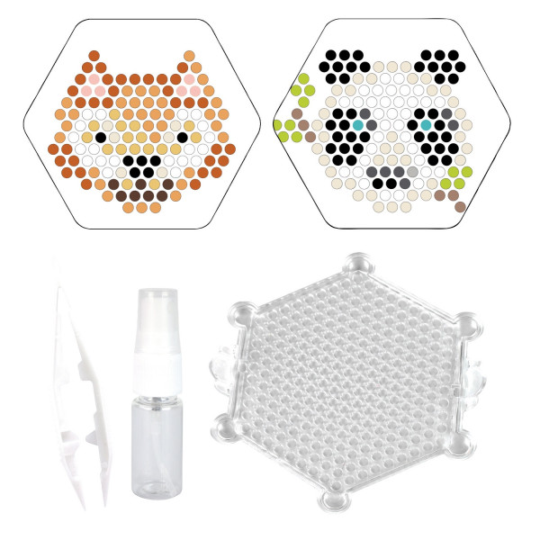 photo-Perles d'eau - Perles magiques - Kit loisirs créatifs - Renard - Panda