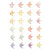 photo-Stickers - Oiseau en origami - Brillant - Loisirs créatifs - Cartes - Invitation