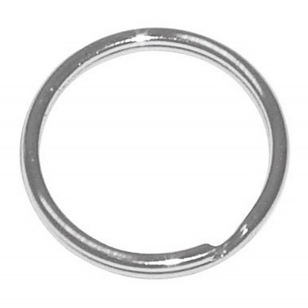 photo-Attaches pour porte-clés - Anneaux doubles - Métal - Argent - 12 pièces