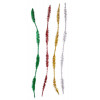 Chenilles - Loisirs créatifs - Argent - Or - Vert - Rouge - 30 cm longueur