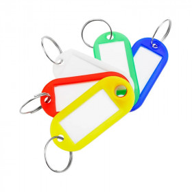 photo-Porte-clés - Etiquettes pour porte-clés - Plusieurs couleurs - 8 pièces