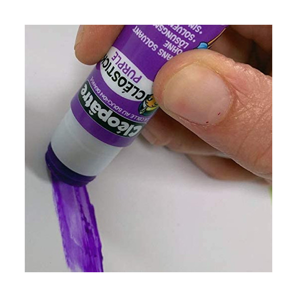 Lot de 12 bâtons De Colle - Purple Stick - 8G - Cléopâtre