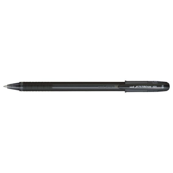 photo-Stylo - Roller - Noir - Pointe moyenne - Avec capuchon - Jetstream 101 - Uni-Ball