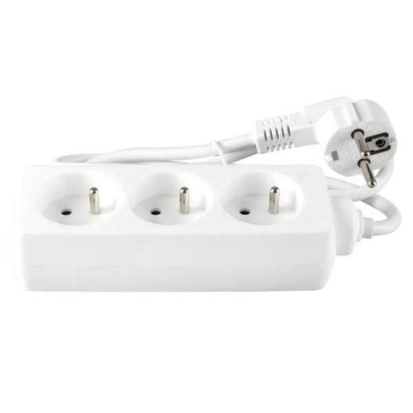 photo-Multiprises - Rallonge - Bloc de 3 prises électriques - 16 A - Avec sécurité enfant