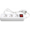 Multiprises - Rallonge - Bloc de 3 prises électriques - Avec interrupteur