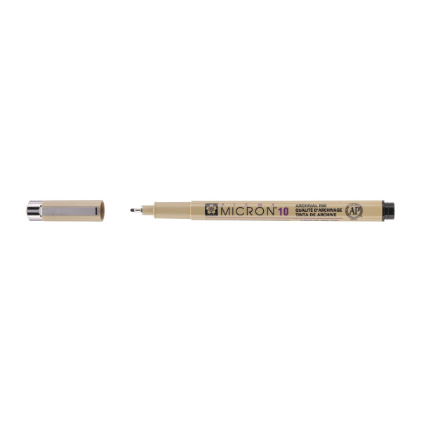 photo-Feutre Pigma Micron 10 Sakura pointe extra fine 0.6mm noir