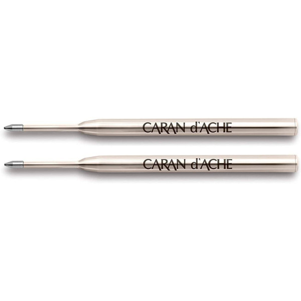 photo-2 recharges - Cartouche - Stylo à bille - GOLIATH - Carand'Ache - Noir - Pointe M