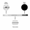 2 recharges - Cartouche - Stylo à bille - GOLIATH - Carand'Ache - Noir - Pointe M
